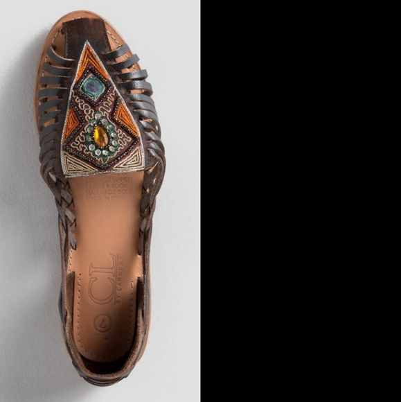 NWOT CL Chinese Laundry Nandi Beaded Flats - Picture 2 of 8